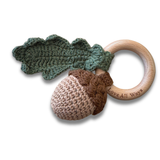 Hand-Crochet Christmas Acorn Rattle