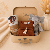 Elephant Classic Latte Organic Baby Gift Hamper