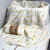 Graceful Giraffe Cotton Muslin Swaddle