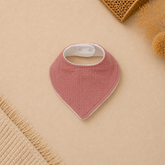100% Organic Cotton Bandana Bib - Dark Pink