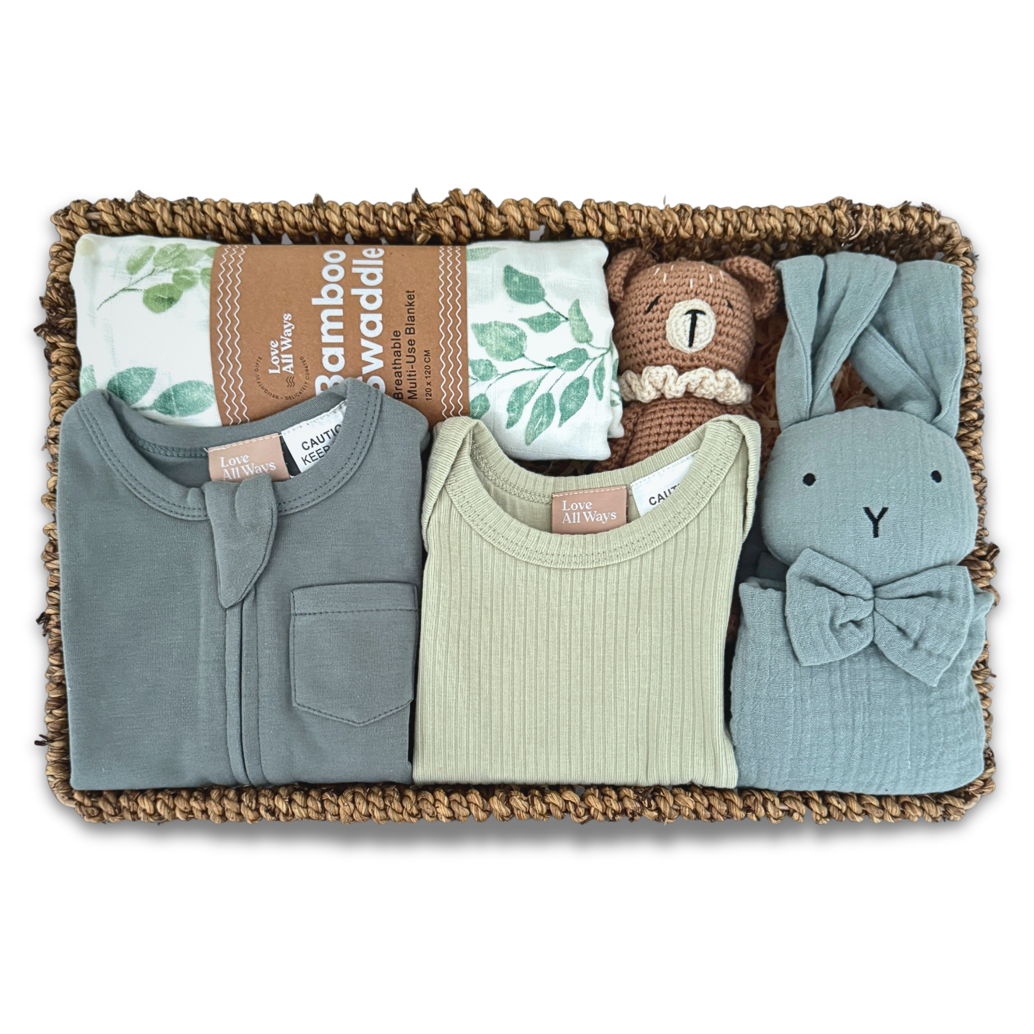 Organic baby essentials gift box for newborn