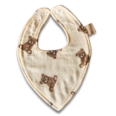 Bamboo Cotton Bandana Bib - Loving Teddy