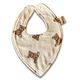Bamboo Cotton Bandana Bib - Loving Teddy