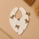 Bamboo Cotton Bandana Bib - Loving Teddy