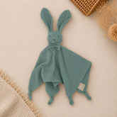 Organic Cotton Bunny Comforter - Sea Foam Green