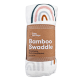 Peaceful Rainbow Cotton Muslin Swaddle