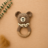 Ruffles Crocheted Teddy Rattle and Teether