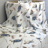 Turtles Organic Bamboo Swaddle
