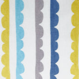 Love All Ways 100% Cotton Bandana Bib - Blue Stripes close up