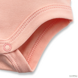 Organic Combed Cotton Romper - Pink Salt