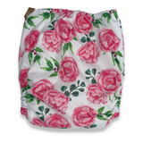 Love All Ways Eco Friendly Modern Cloth Nappy - Soft Roses back