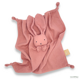 Dark Pink Organic Cotton Bunny Comforter