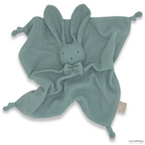 Love All Ways Organic Cotton Bunny Comforter - Sea Foam Green size shown