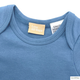 Organic Combed Cotton Romper - Blue Steel