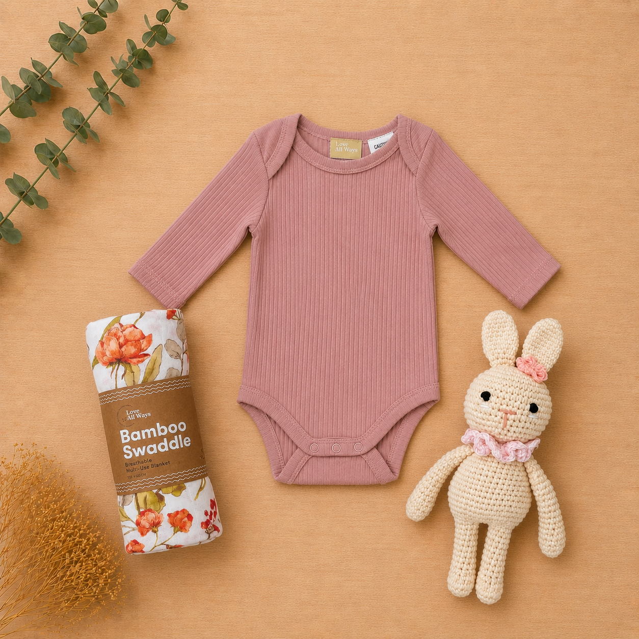 Pure Bliss Blossom & Bows Premium Baby Girl Hamper