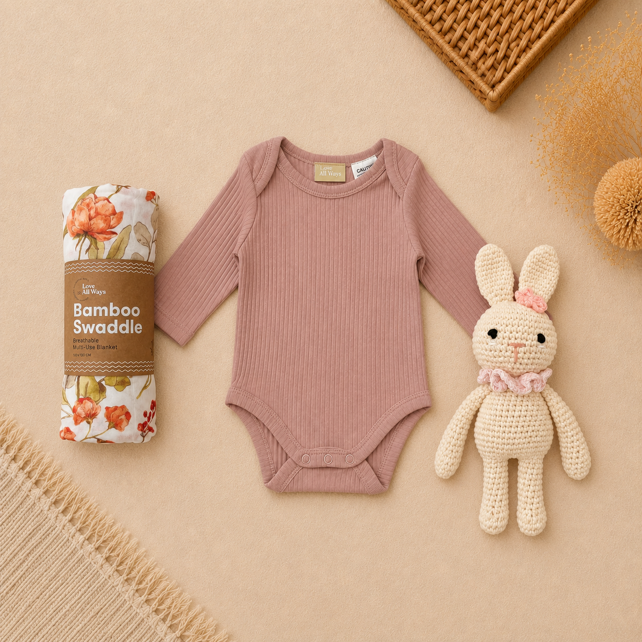 Pure Bliss Blossom & Bows Baby Girl Gift Hamper