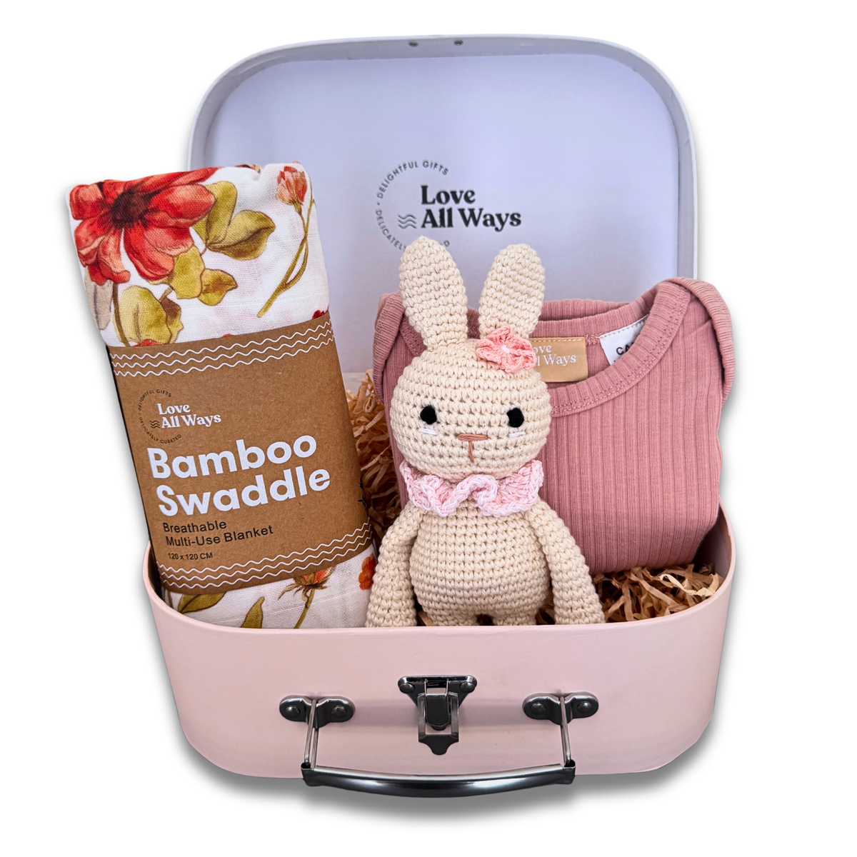 Pure Bliss Blossom & Bows Premium Baby Girl Hamper