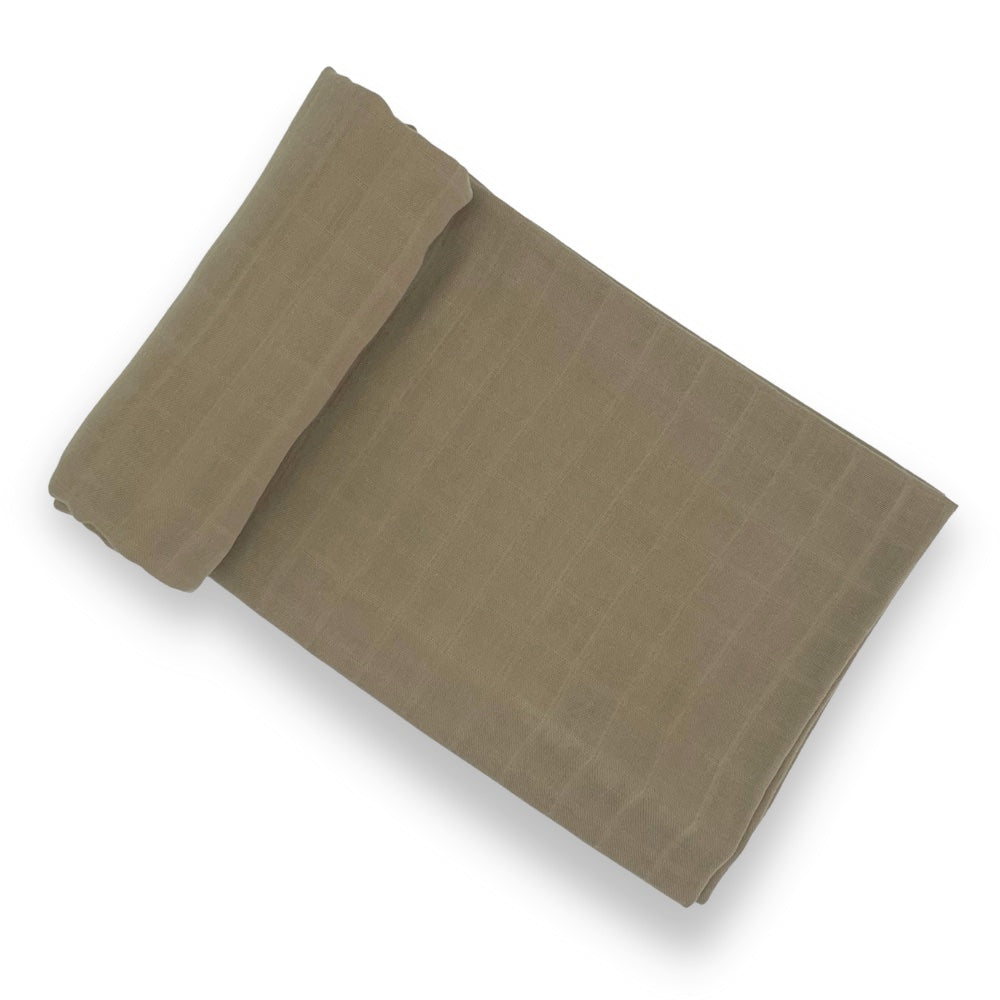 Butterscotch Cotton Muslin Swaddle