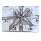 Premium Baby Gift Wrapping – Baby Clouds Blue