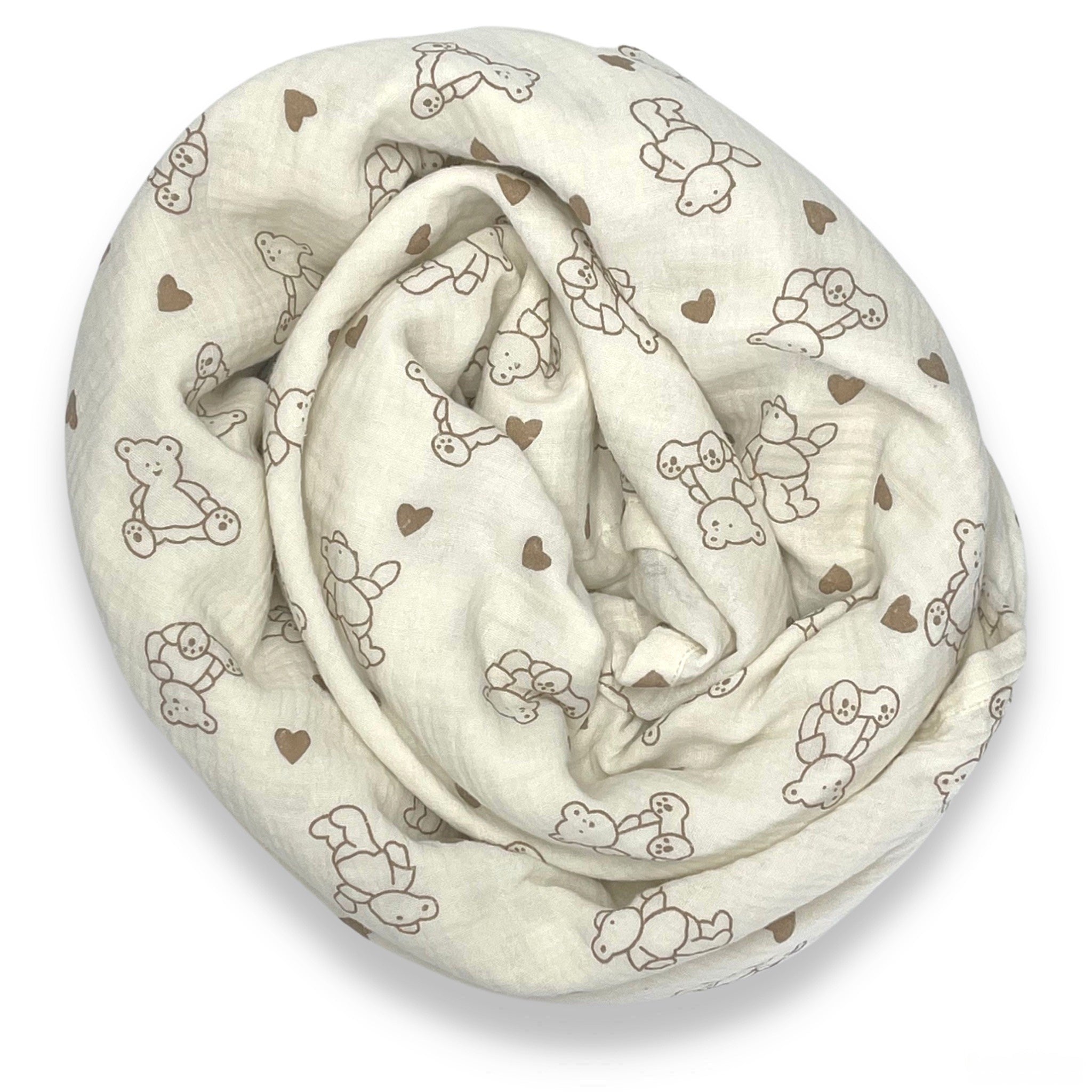 Loving Teddy Cotton Muslin Swaddle
