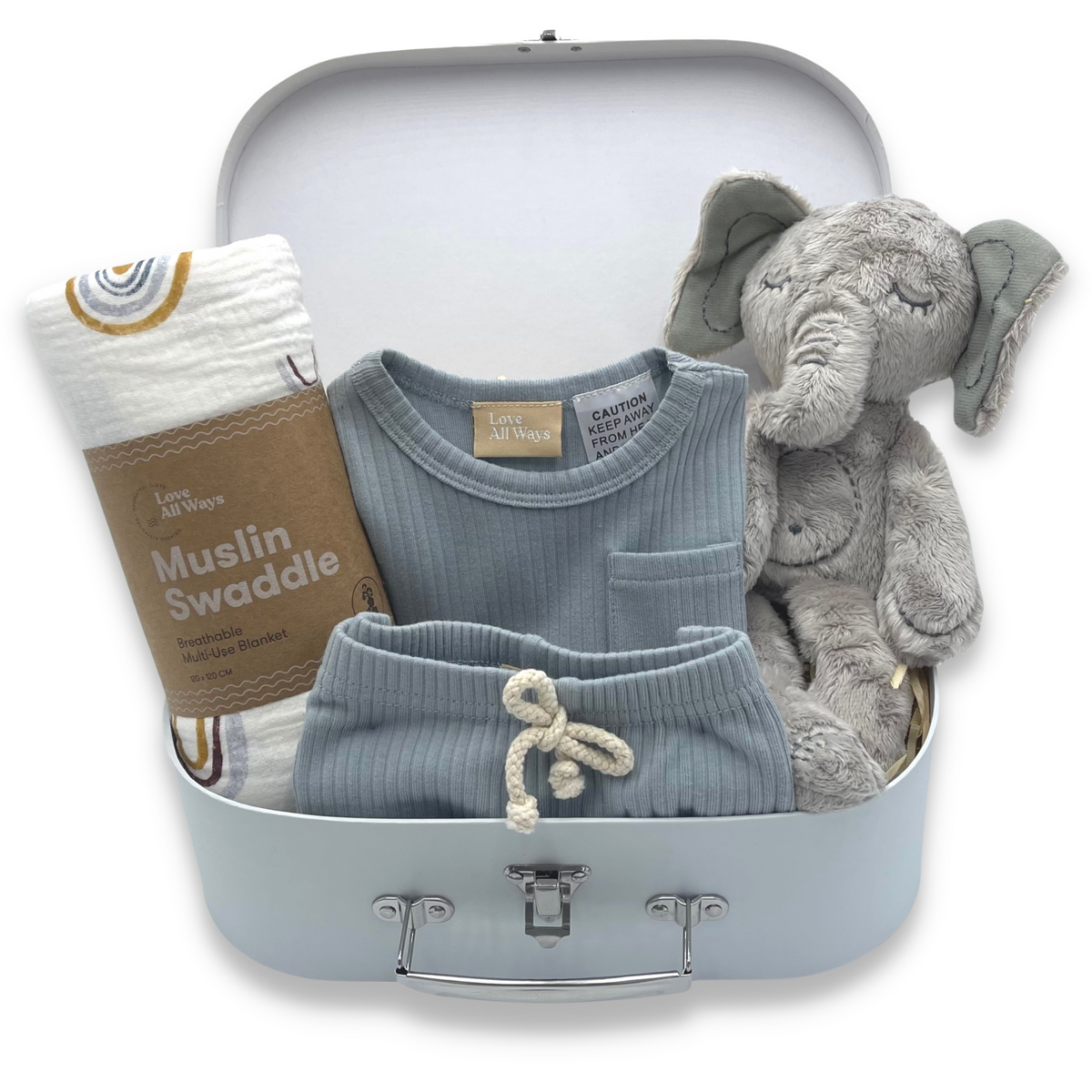 Summer Elephant Classic Baby Boy Hamper