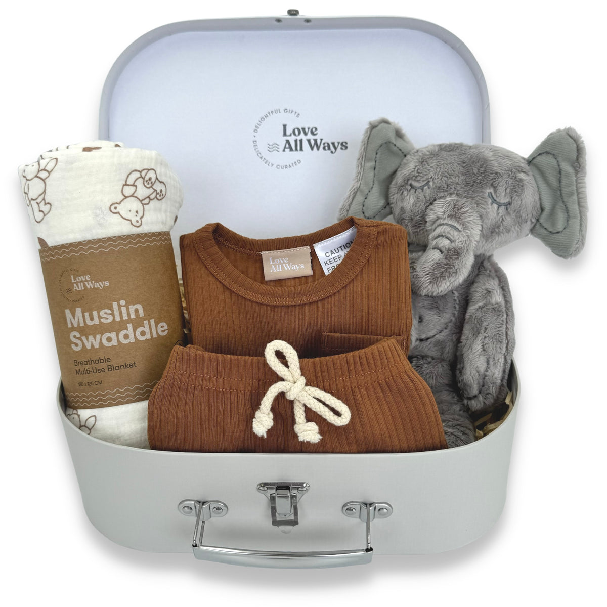 Long hot days and warmer nights. This summer loungewear inspired organic baby hamper makes the perfect gift for that someone special. Delivered free.