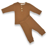 Newborn Baby Neutral Winter Loungewear Gift Hamper - Warm Caramel