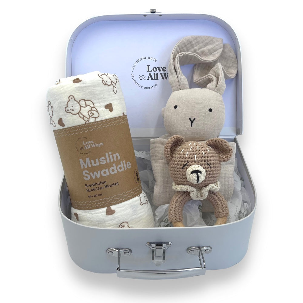 Premium Organic 3 Piece Gift Set - Loving Teddy