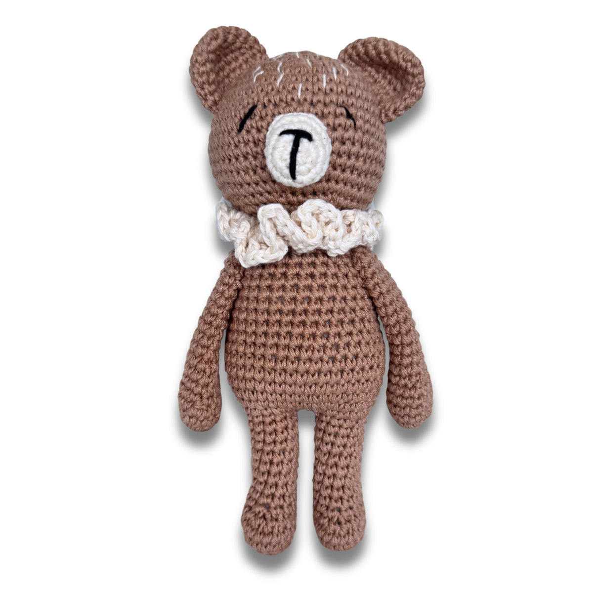 Ruffles Crocheted Teddy with Rattle