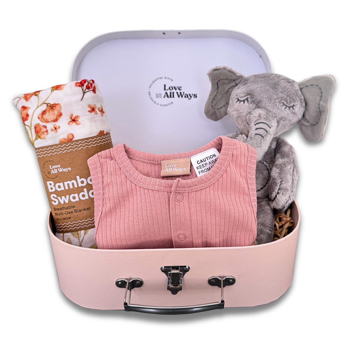 Summer Elephant Classic Baby Girl Hamper