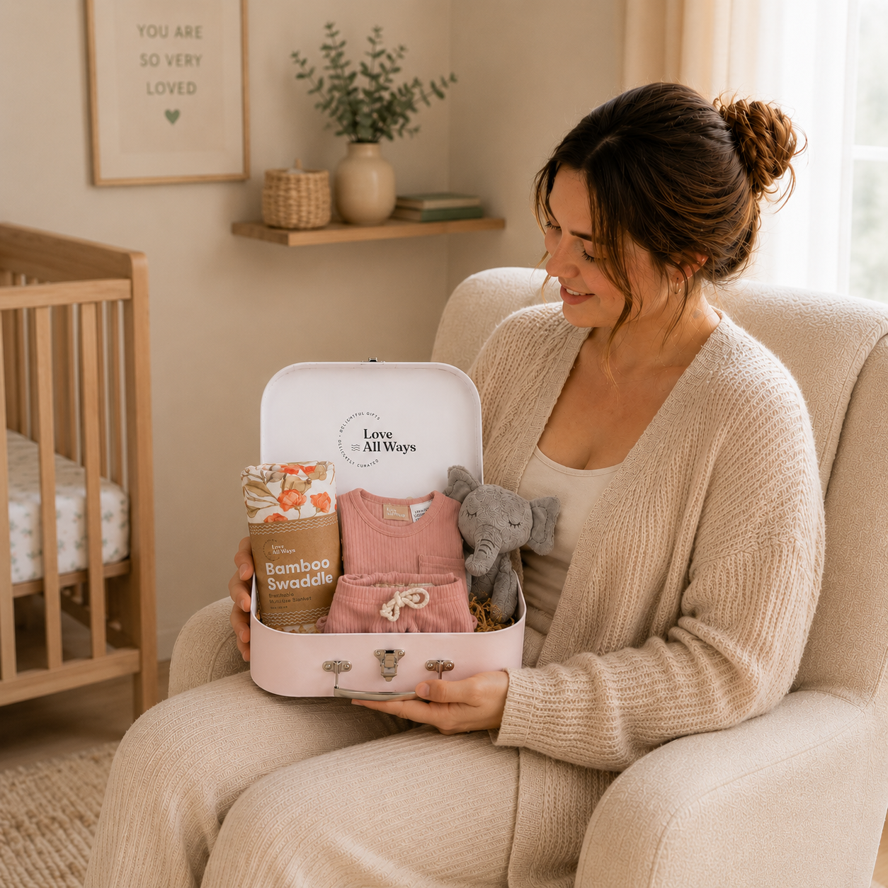 Summer Elephant Classic Baby Girl Hamper
