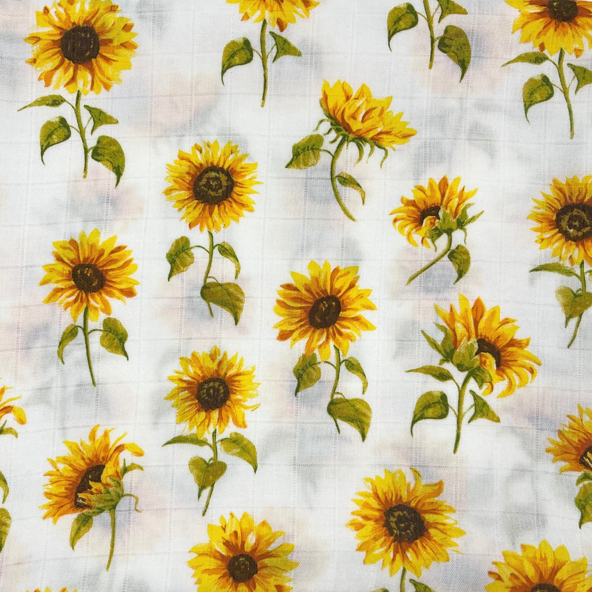 Sunflowers Bamboo Cotton Swaddle