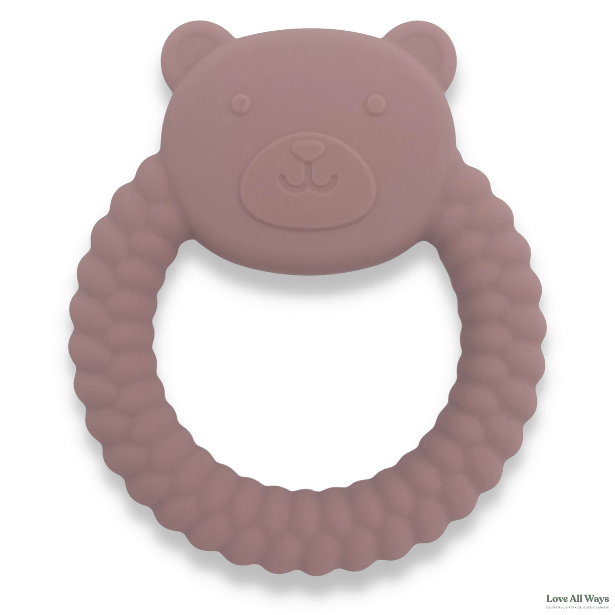 Braided Teddy Silicone Teether - Musk