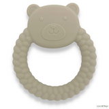 Braided Teddy Silicone Teether - Oatmeal