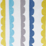 Love All Ways 100% Cotton Bandana Bib - Blue Stripes close up