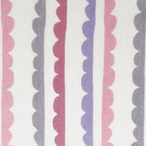 Love All Ways 100% Cotton Bandana Adjustable Bib - Pink Stripes close up