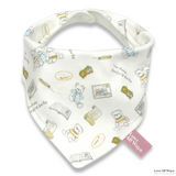 100% Cotton Bandana Style Adjustable Bib - Baby Bears