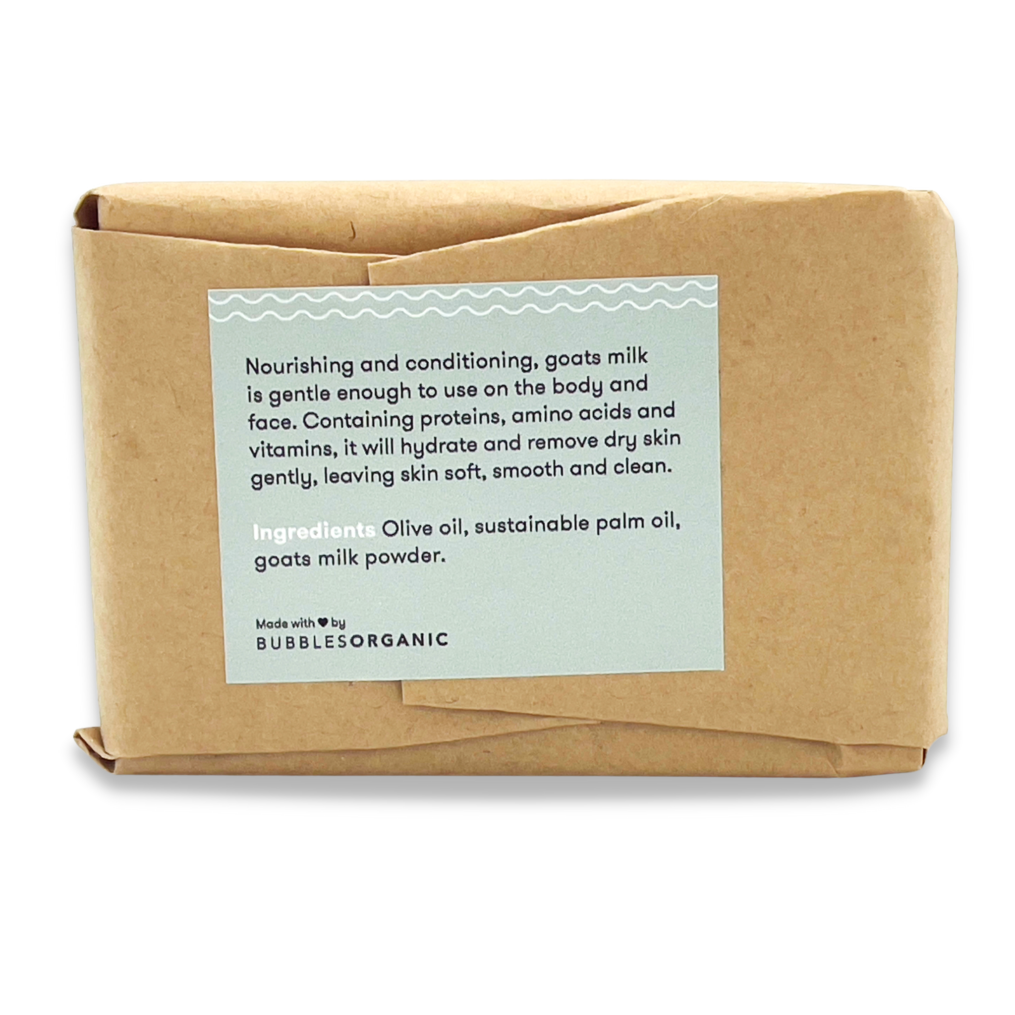 Love All Ways Nourish Bar - 100% Goats Milk Soap 90g ingredients list