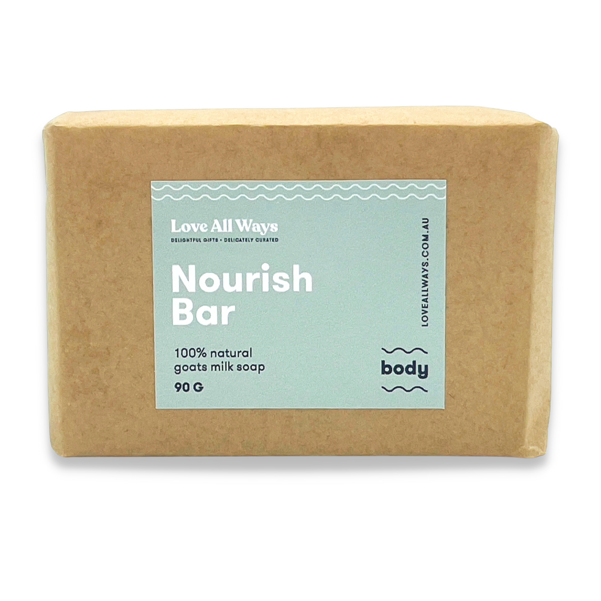 Love All Ways Nourish Bar - 100% Goats Milk Soap 90g