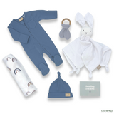 Love All Ways Organic Cotton Hamper - Blue Steel Baby Boy Premium Hamper
