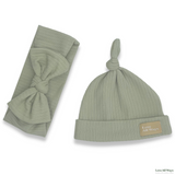 Love All Ways Beanie and Headband - Soft Sage