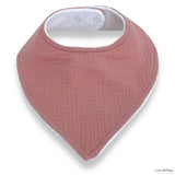 100% Organic Cotton Bandana Bib - Dark Pink