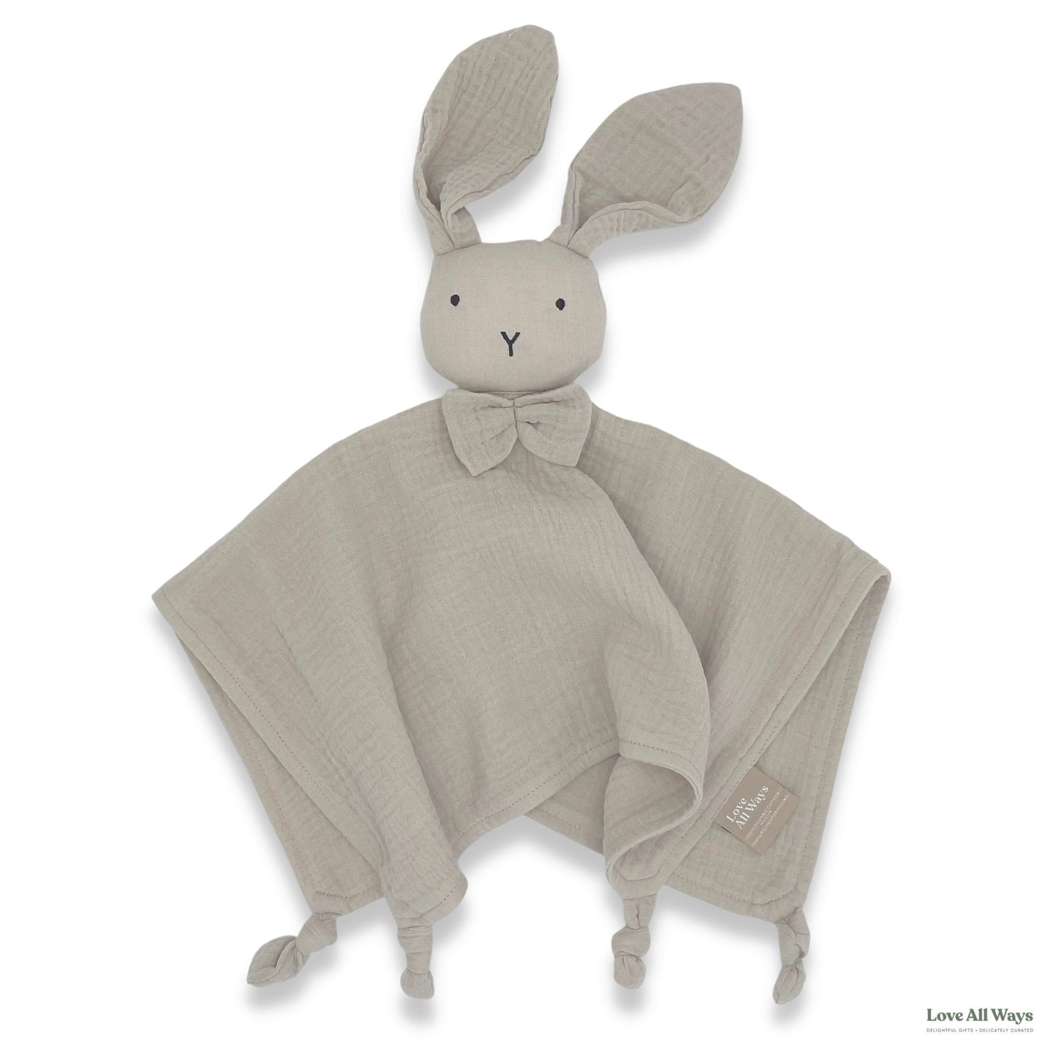 Love All Ways Organic Cotton Bunny Comforter - Soft Beige