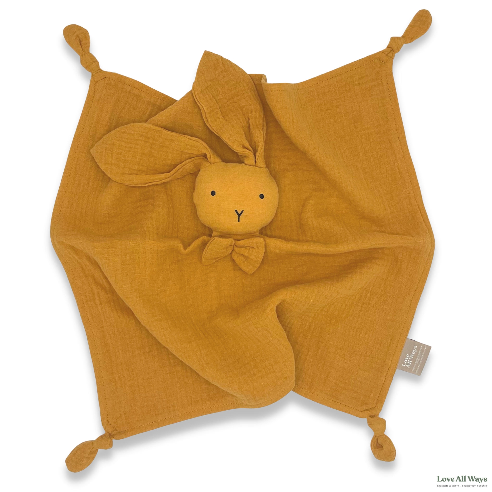 Love All Ways Organic Cotton Bunny Comforter - Bronze size shown
