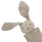 Love All Ways Organic Cotton Bunny Comforter - Soft Beige face close up
