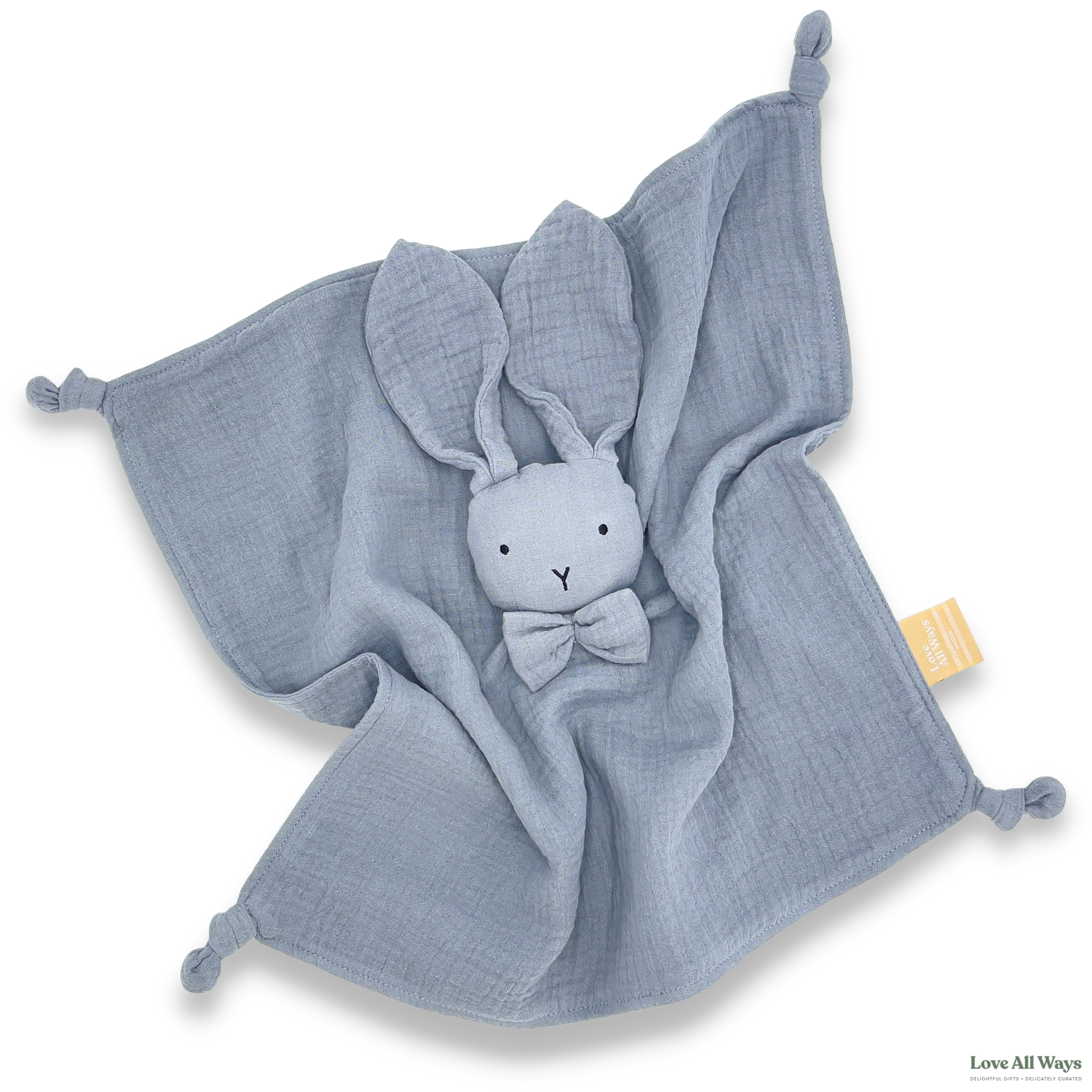 Steel Grey Organic Cotton Bunny Comforter