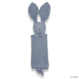 Steel Grey Organic Cotton Bunny Comforter