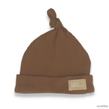 Love All Ways Organic Cotton Ribbed Adjustable Beanie - Warm Caramel